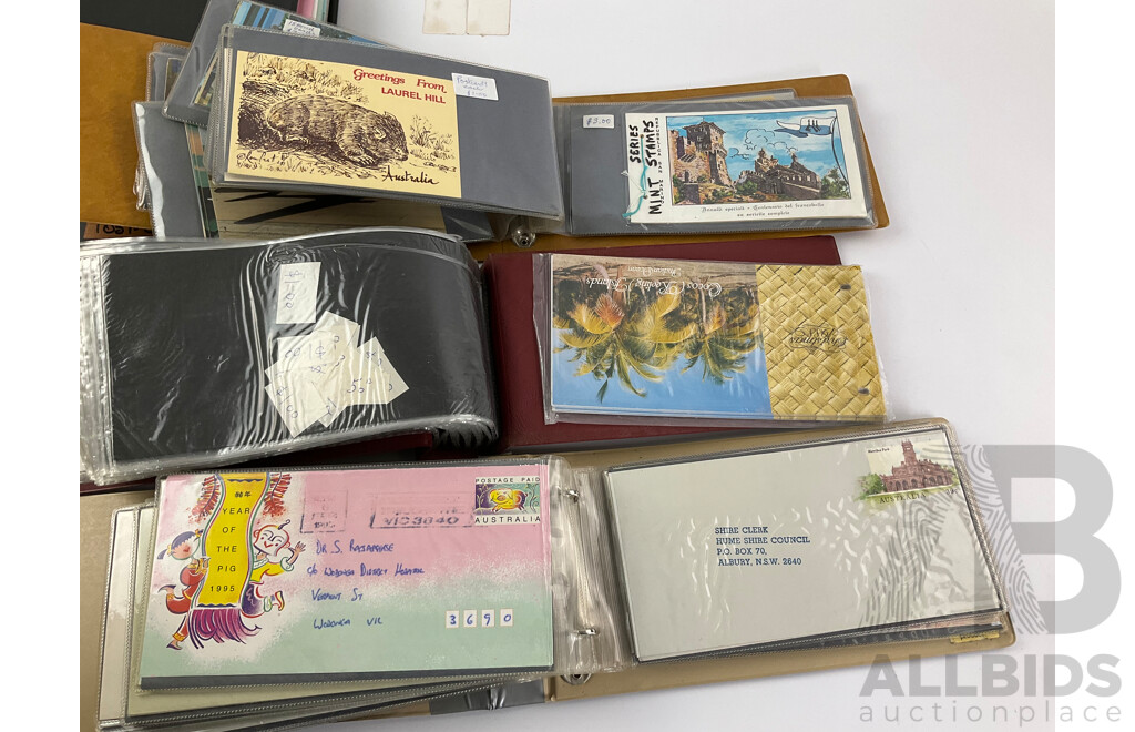 Album of Vintage International Army and Coronation Covers, International Post Cards, Australian First Day Covers