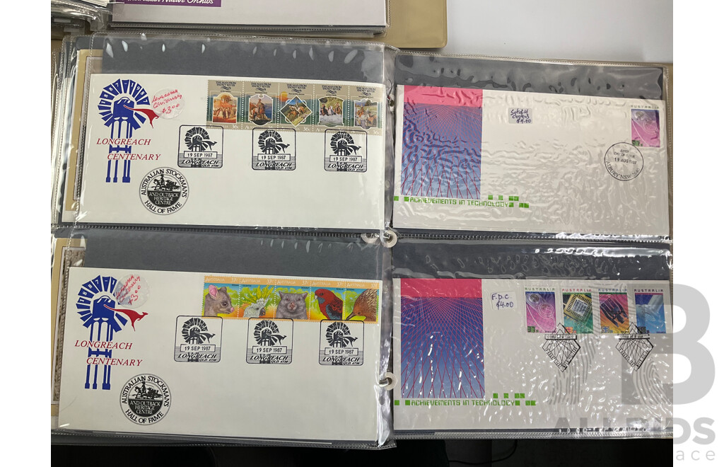 Three Albums of Australian First Day Covers, Including Years 1985, 1986, 1987