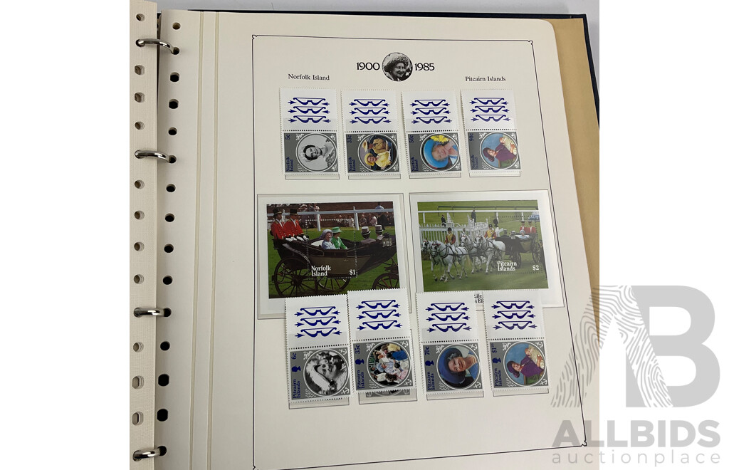 Collection of Commonwealth Countries Mint Stamps Commemorating 40th Anniversary of QE2 Accession, Queen Mother 85th Birthday, Prince Phillip 70th Birthday Including British Virgin Islands, British Indian Ocean Territory, Antigua...........