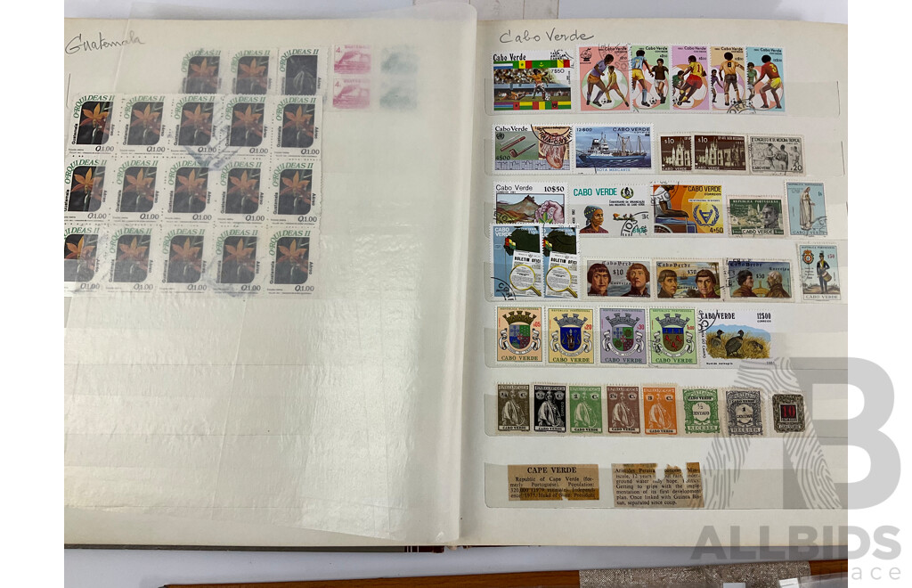 Collection of Vintage International Stamps Including Peru, Honduras, Venezuela, Colombia, Guatamala, Brazil, Mexico, Paraguay, Costa Rica, Vietnam, Laos, Russia