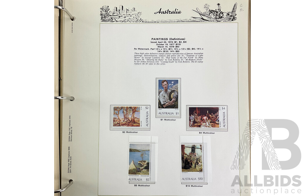 Australian Seven Seas Hingeless Stamp Album, Spanning Years 1979 to 1983