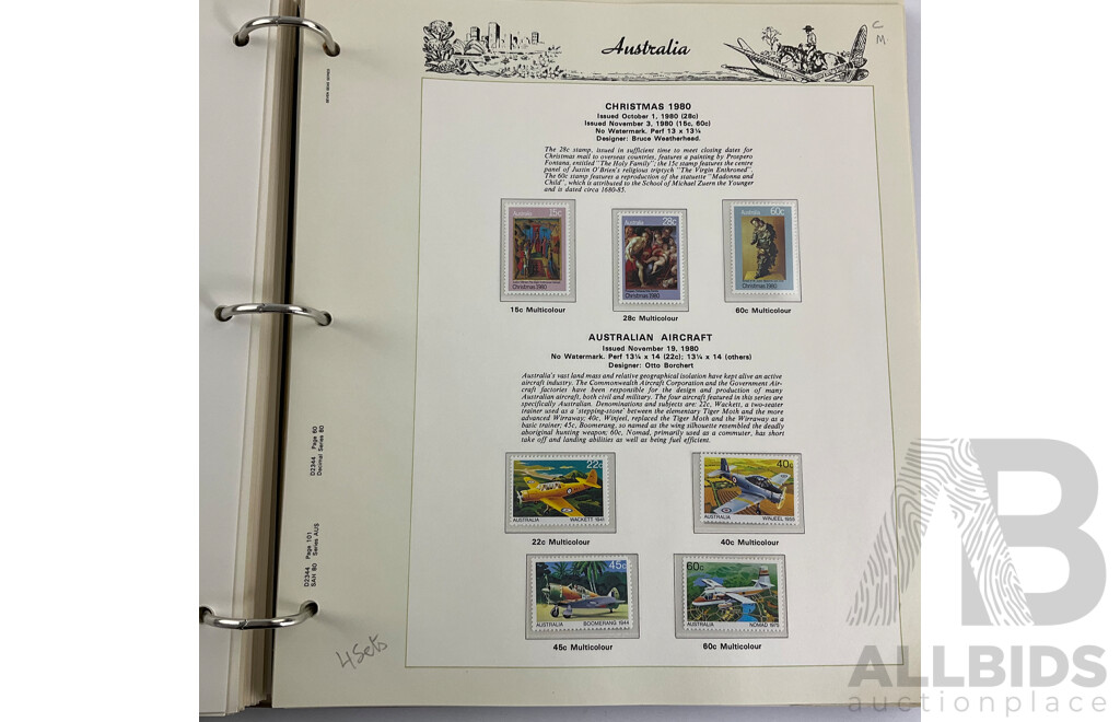 Australian Seven Seas Hingeless Stamp Album, Spanning Years 1979 to 1983