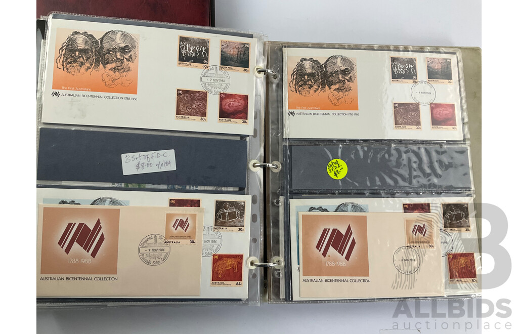 Two Albums of Australian First Day Covers, Examples Spanning 1983 - 1984 and 1997 - 1998