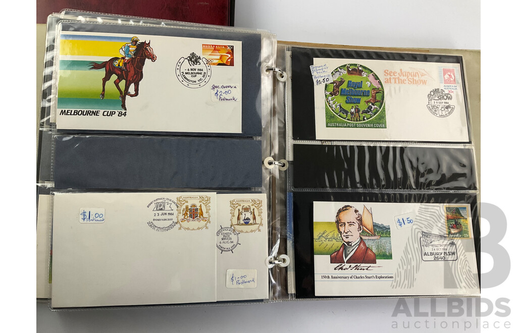 Two Albums of Australian First Day Covers, Examples Spanning 1983 - 1984 and 1997 - 1998