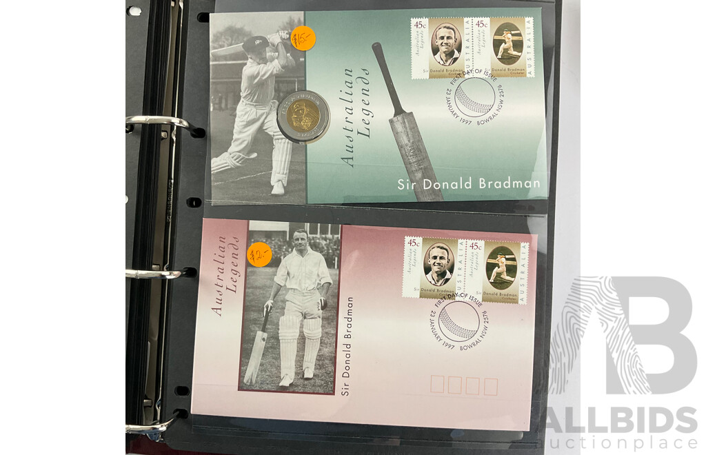 Two Albums of Australian First Day Covers, Examples Spanning 1983 - 1984 and 1997 - 1998