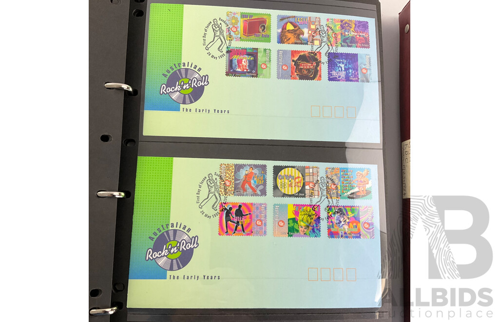 Two Albums of Australian First Day Covers, Examples Spanning 1983 - 1984 and 1997 - 1998