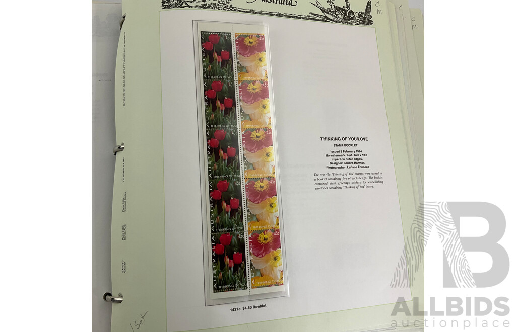 Australian Seven Seas 1993 to 1995 Mint Stamp Album