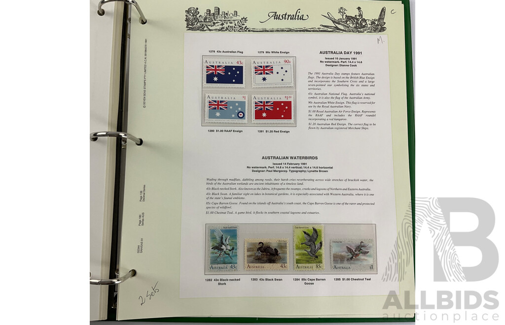 Australian Seven Seas 1991/92 Mint Stamp Album