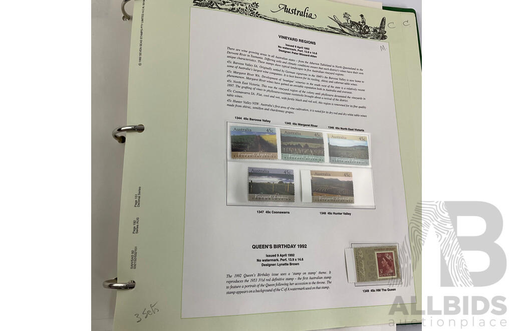 Australian Seven Seas 1991/92 Mint Stamp Album