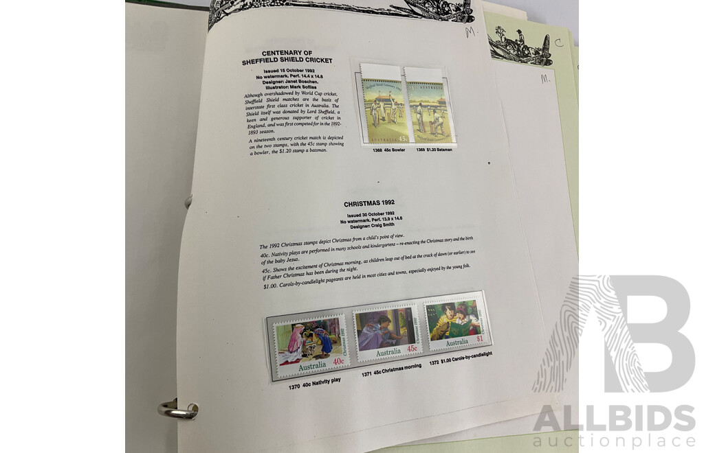 Australian Seven Seas 1991/92 Mint Stamp Album