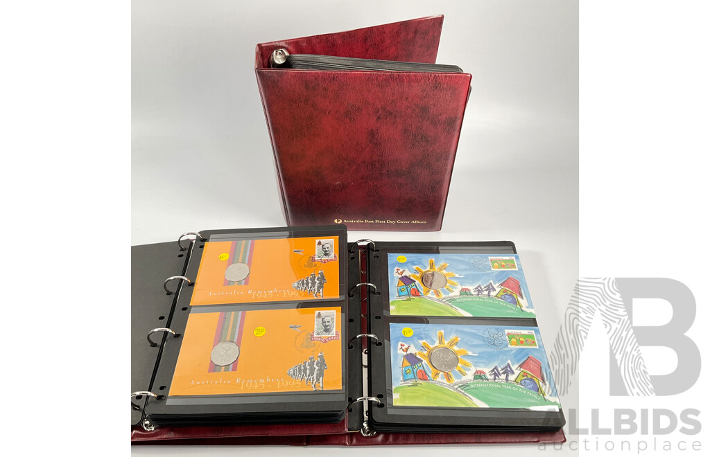 Three Australia Post Albums of First Day Covers and PNCs, Spanning August 1992 to November 1995