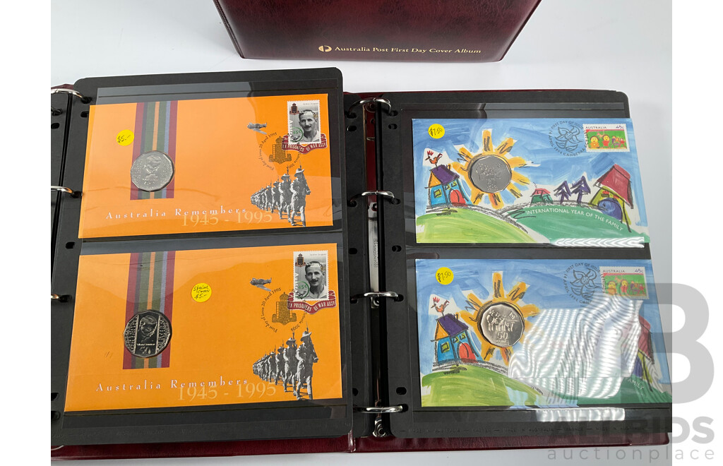 Three Australia Post Albums of First Day Covers and PNCs, Spanning August 1992 to November 1995