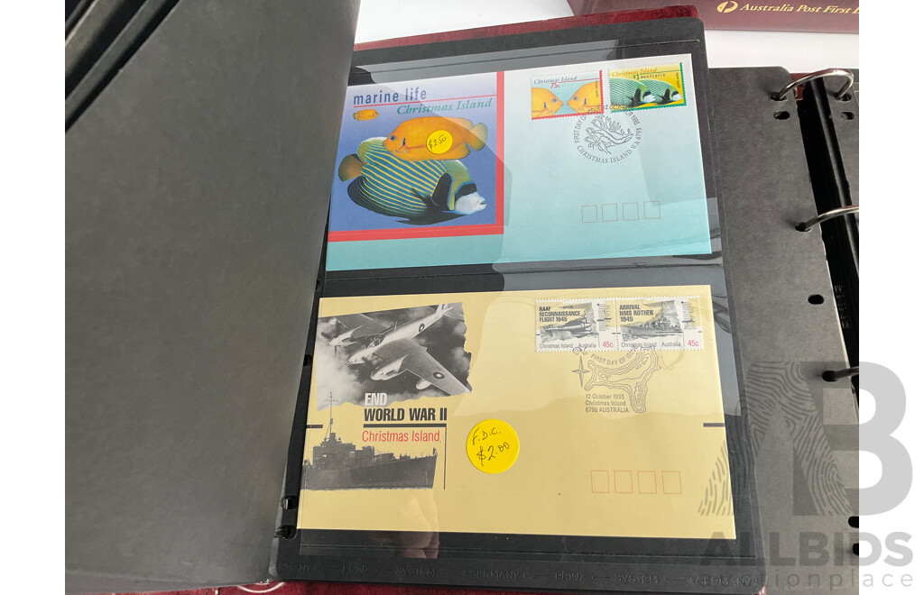 Three Australia Post Albums of First Day Covers and PNCs, Spanning August 1992 to November 1995