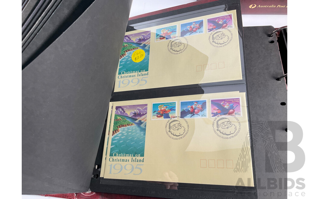 Three Australia Post Albums of First Day Covers and PNCs, Spanning August 1992 to November 1995