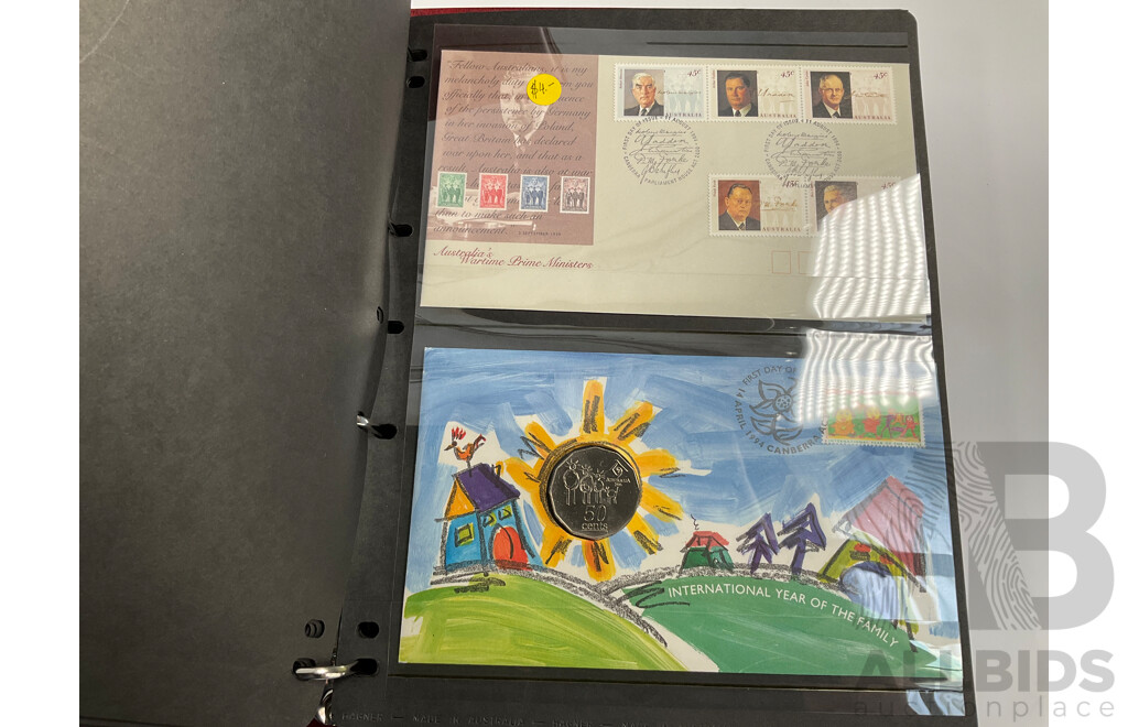 Three Australia Post Albums of First Day Covers and PNCs, Spanning August 1992 to November 1995