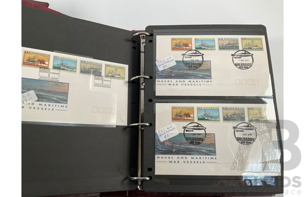 Three Australia Post Albums of First Day Covers and PNCs, Spanning August 1992 to November 1995