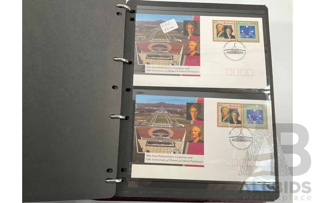 Three Australia Post Albums of First Day Covers and PNCs, Spanning August 1992 to November 1995