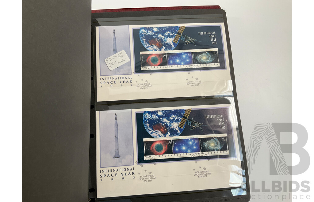 Three Australia Post Albums of First Day Covers and PNCs, Spanning August 1992 to November 1995