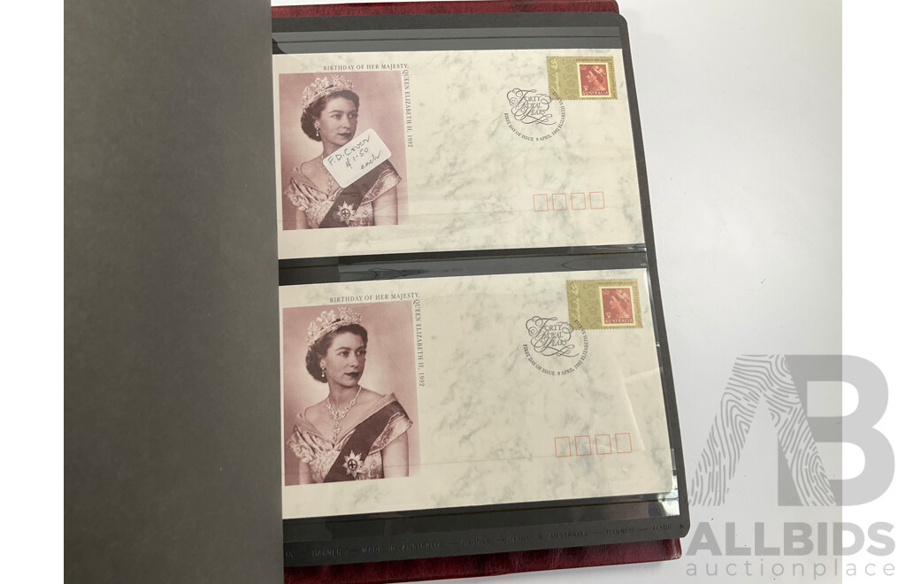 Three Australia Post Albums of First Day Covers and PNCs, Spanning August 1992 to November 1995