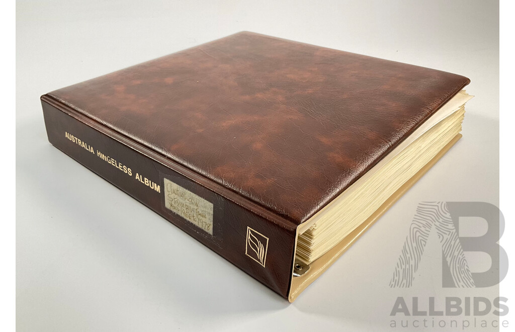 Seven Seas Album of Australian Stamps, Spanning 1966 to 1978, Multiples of Sets of Each Year, Mostly Mint