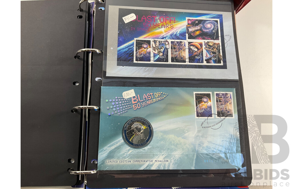 Two Australia Post Albums of First Day Covers, Stamp Books, Mini Sheets and PNCs Including Years 1996 and 2007
