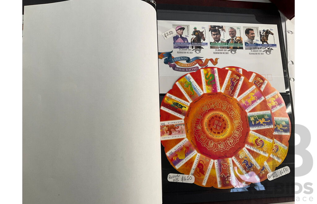 Two Australia Post Albums of First Day Covers, Stamp Books, Mini Sheets and PNCs Including Years 1996 and 2007