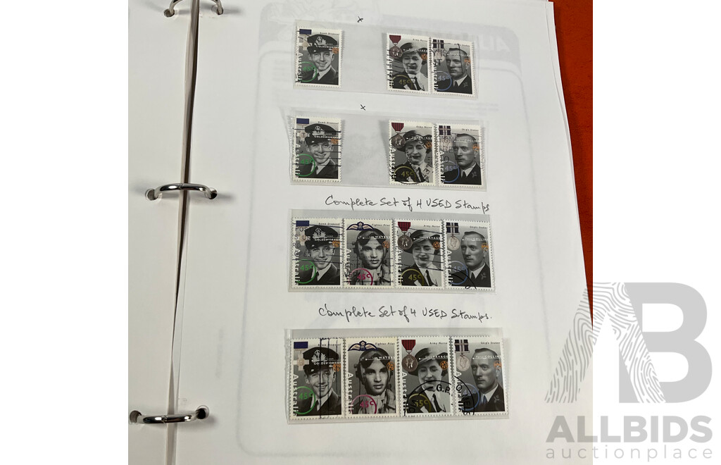 VST Album of Australian 1994 to 1996 Mint and Cancelled Stamps