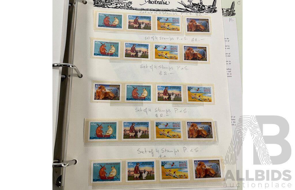 Australian VST and Seven Seas Album of Mint and Cancelled Stamps and Mini Sheets, Spanning 1996 to 2000