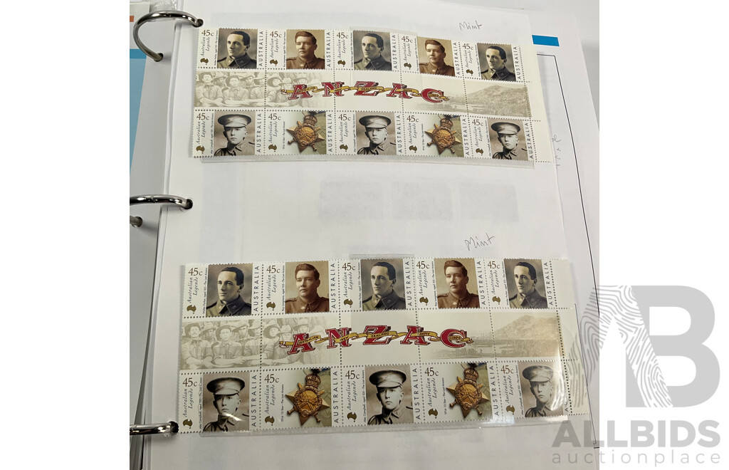Australian VST and Seven Seas Album of Mint and Cancelled Stamps and Mini Sheets, Spanning 1996 to 2000