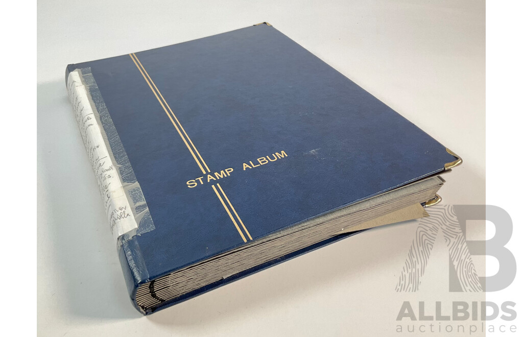 Albums of Commonwealth Mint and Cancelled Stamps Including Anguilla, Falkland Islands, Cayman Islands, Cyprus, Dominica, Kenya, Zambia, Uganda, Solomon Islands, Jamaica, Tanzania, Grenada