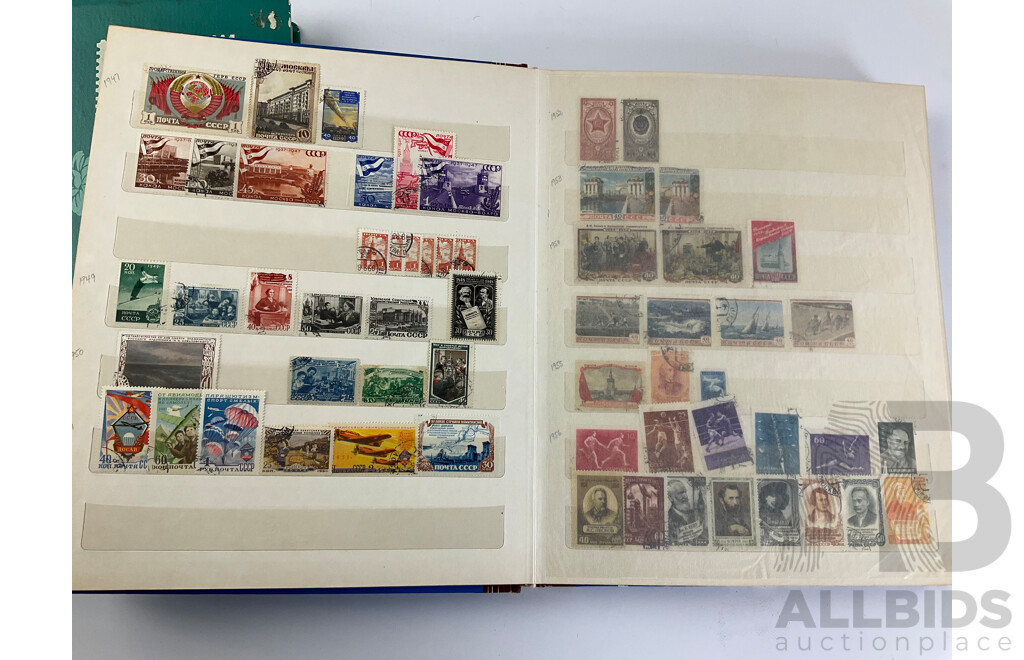 Two Albums of Russian Stamps, Examples Spanning 1875 to 1993, Including Part Sets, Mints, Mini Sheets, Multiples