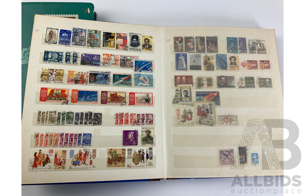 Two Albums of Russian Stamps, Examples Spanning 1875 to 1993, Including Part Sets, Mints, Mini Sheets, Multiples