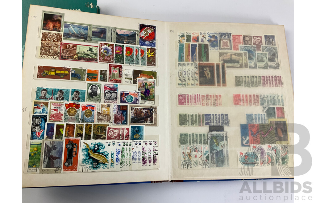 Two Albums of Russian Stamps, Examples Spanning 1875 to 1993, Including Part Sets, Mints, Mini Sheets, Multiples