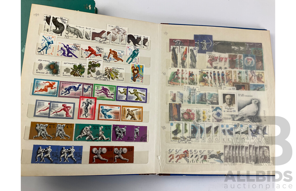 Two Albums of Russian Stamps, Examples Spanning 1875 to 1993, Including Part Sets, Mints, Mini Sheets, Multiples
