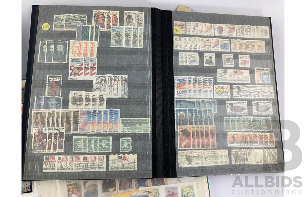 Two Albums of Great Britain, Australian, Poland and USA Stamps, Scotts Catalogue Numbers Spanning 1440 to 1952, Examples From 1920's to 1980's, KGV, QE2, Sets, Perforates