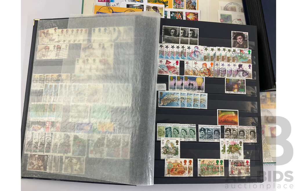 Two Albums of Great Britain, Australian, Poland and USA Stamps, Scotts Catalogue Numbers Spanning 1440 to 1952, Examples From 1920's to 1980's, KGV, QE2, Sets, Perforates