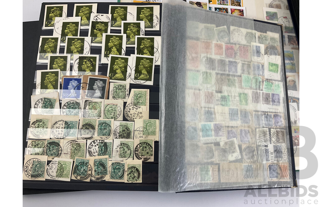 Two Albums of Great Britain, Australian, Poland and USA Stamps, Scotts Catalogue Numbers Spanning 1440 to 1952, Examples From 1920's to 1980's, KGV, QE2, Sets, Perforates