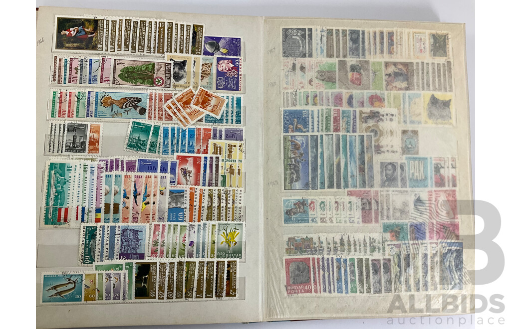 Album of Antique and Vintage Hungarian Stamps, Examples Spanning 1870's to 1990's, WW2, Part Sets, Mints
