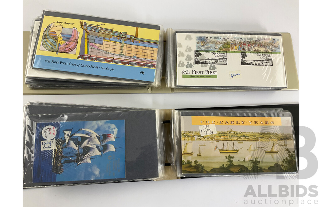 Two Albums of Australian 1987/88 Bicentennial Stamp Packs and First Day Covers