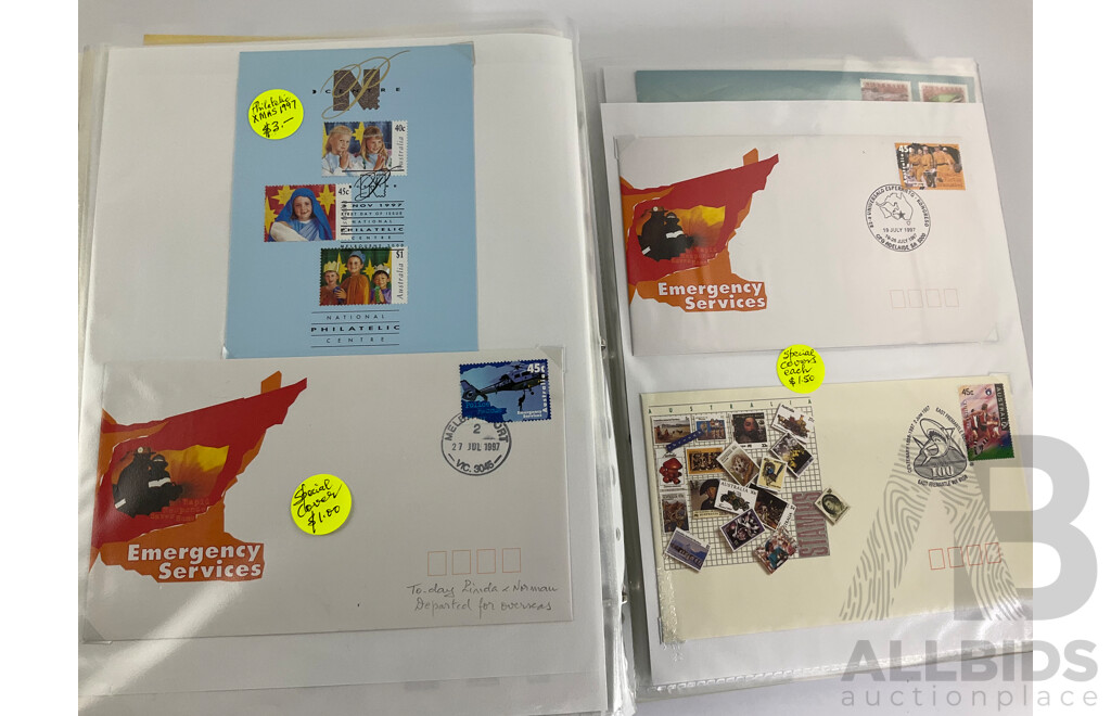 Album of Australian Special Covers, Spain Aerogrammes, Commonwealth Reply Coupons, Liberia, UK