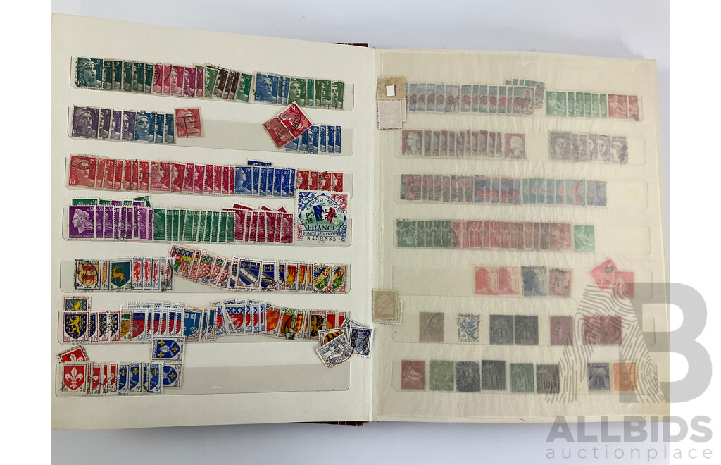 Album of French and French Colonies Stamps Including Mints, Sierra Leone, Belize, Niger, Senegal, Congo, New Hebrides