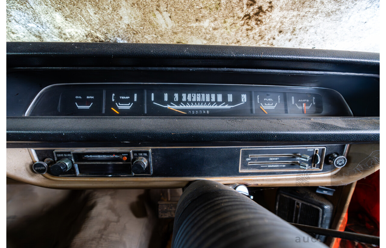 3/1972 Chrysler Valiant VH Charger 2d Coupe Hemi Orange 245ci 4.0L