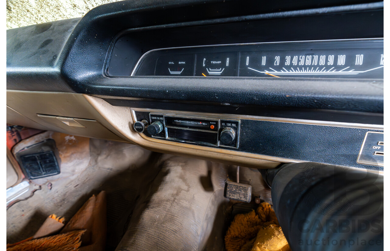 3/1972 Chrysler Valiant VH Charger 2d Coupe Hemi Orange 245ci 4.0L
