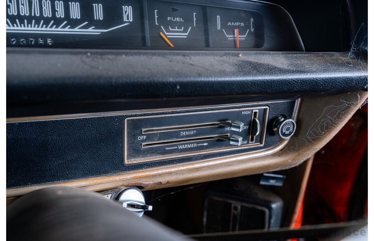 3/1972 Chrysler Valiant VH Charger 2d Coupe Hemi Orange 245ci 4.0L