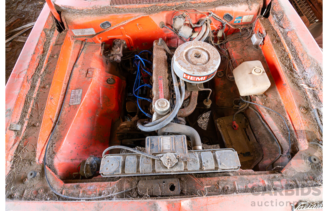 3/1972 Chrysler Valiant VH Charger 2d Coupe Hemi Orange 245ci 4.0L
