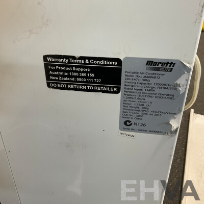 Moretti Elite Portable Air Conditioner MA006B12