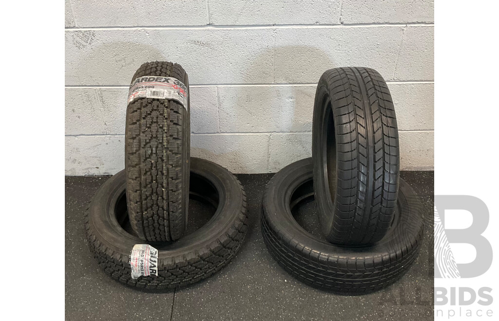 PIRELLI P700 155/60 R 13 70H Tyres & Guardex 365II 145/65 R 13 69Q Tyres - Lot of 4
