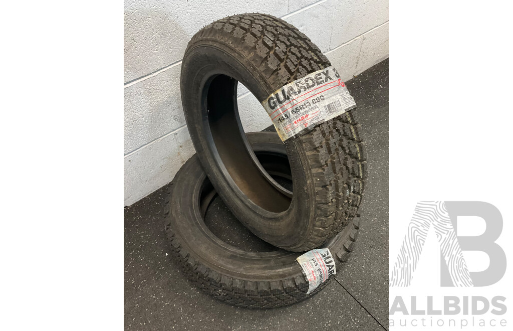 PIRELLI P700 155/60 R 13 70H Tyres & Guardex 365II 145/65 R 13 69Q Tyres - Lot of 4