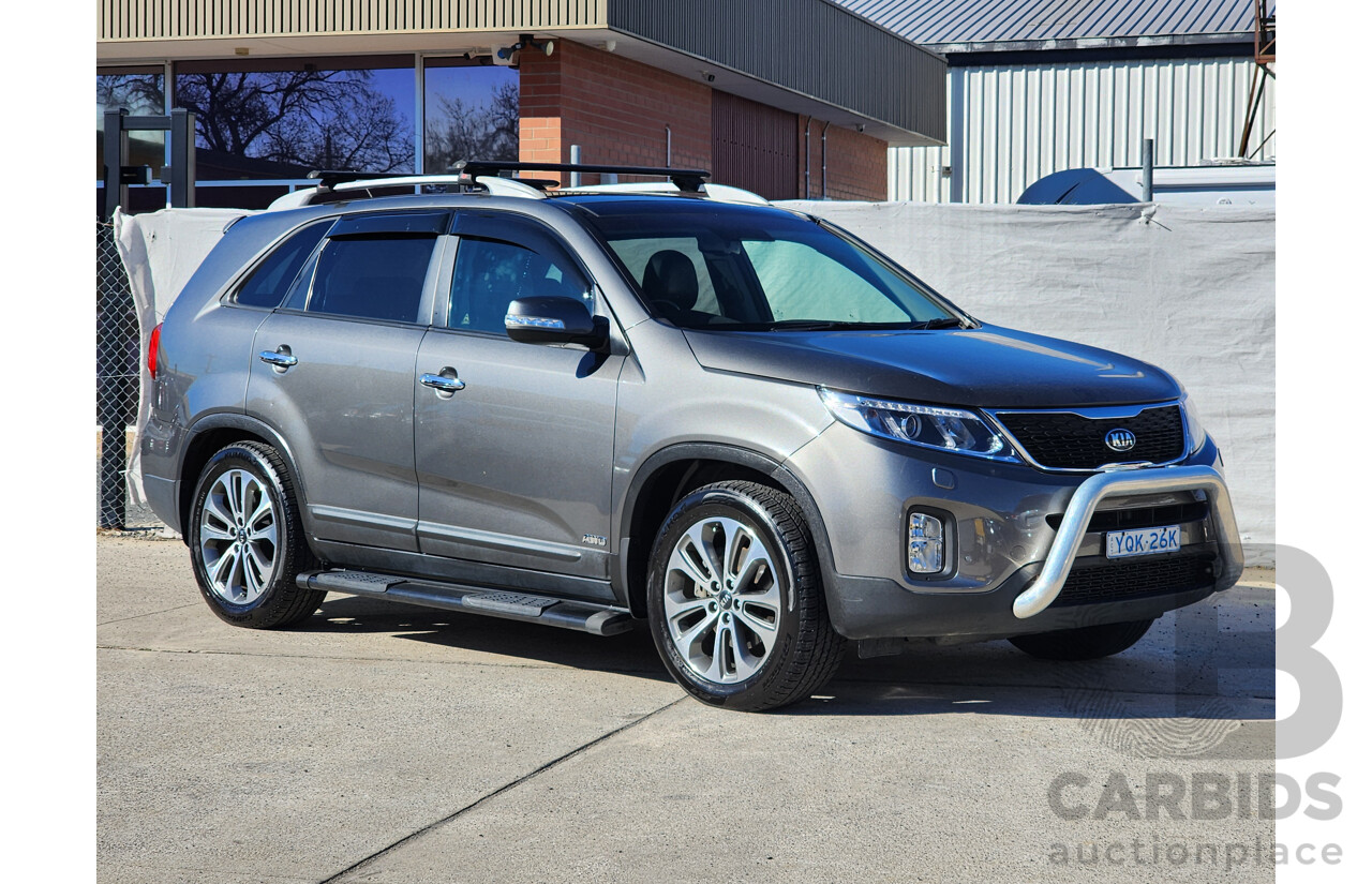 12/2014 Kia Sorento Platinum (4x4) XM MY14 4d Wagon Grey 2.2L