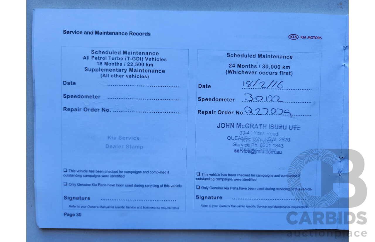 12/2014 Kia Sorento Platinum (4x4) XM MY14 4d Wagon Grey 2.2L